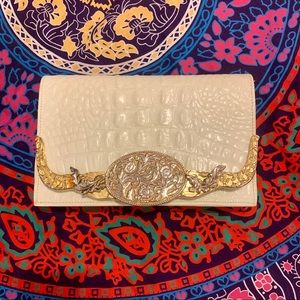 VINTAGE Designer western gator crossbody bag